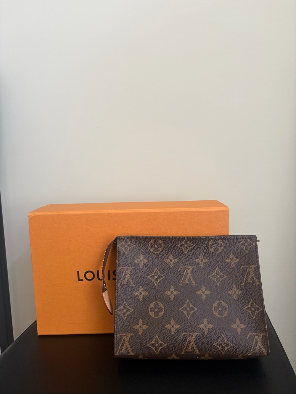 Louis Vuitton Monogram Canvas Toiletry Pouch in Brown